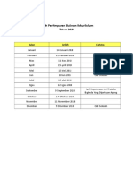 Tarikh Perhimpunan Kokurikulum 2018