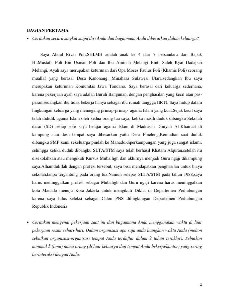 Makalah Calon Anggota Kpu Ri
