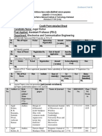 Credit Detail Sheet