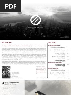 Architectural Portfolio, Shriyak Singh