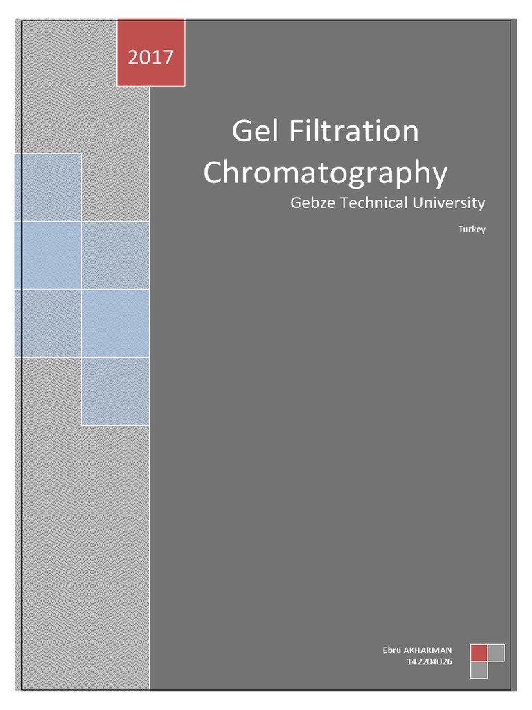 Gel Filtration Chromatography PDF Chromatography Gel Electrophoresis