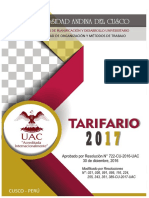 Tarifario Uac