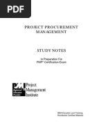 PMP Project Procurement Management