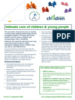 Intimate Care of Children and Young People Policy