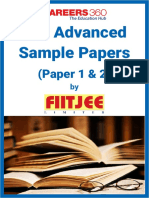 JEE Advanced Sample Papers 2 (Paper 1 & 2) by FIITJEE