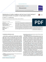 Optimization of Surface Roughness and Tool Wear in Hard Turning of Austempered Ductile Iron (Grade 3) Using Taguchi Method