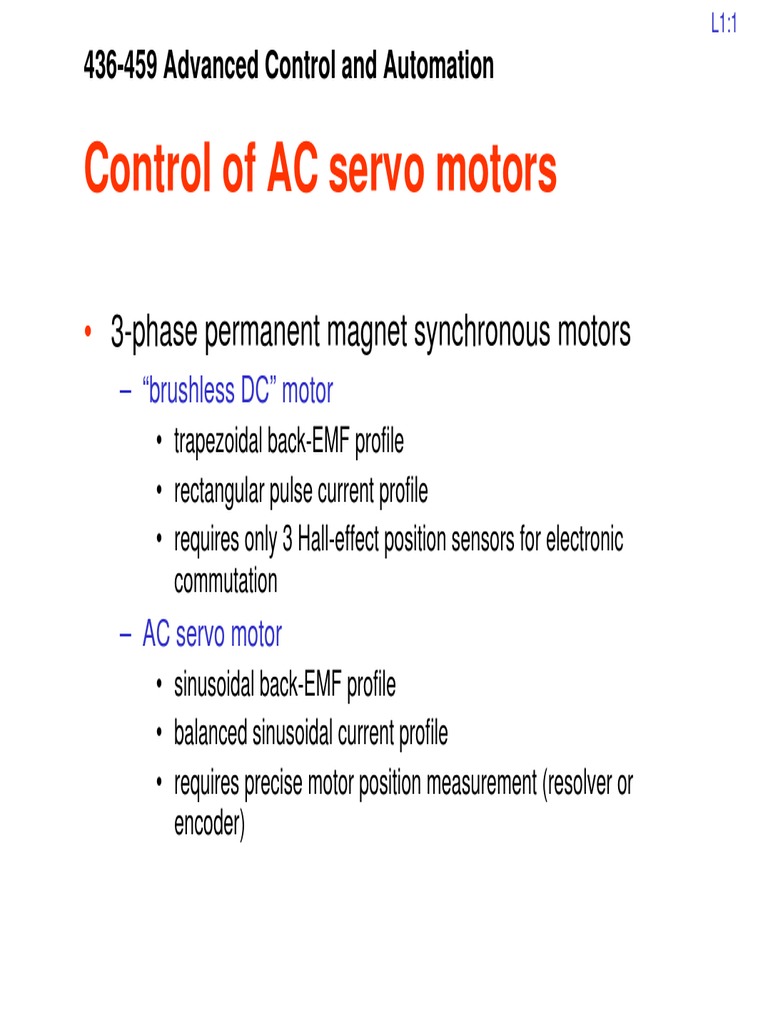 Modelado Matemático de Un Servomotor Trifásico | PDF | Magnetism ...