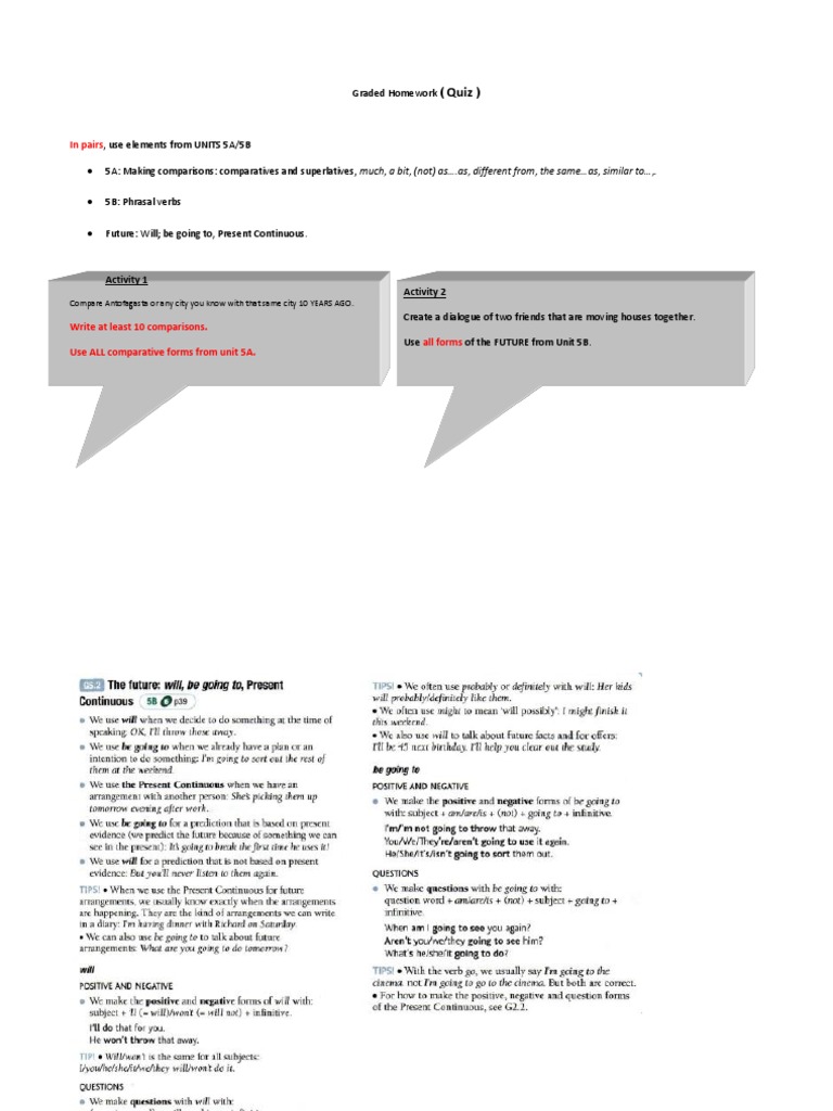 Graded Homework English 4 | PDF