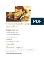 Biscoito Integral de Gergelim Com Linhaça