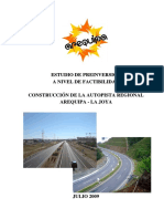 Estudio de factibilidad para la construcción de la autopista Arequipa-La Joya