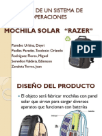 Diseño de un sistema de operaciones para mochila solar Razer