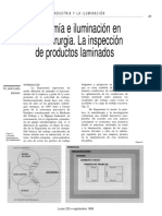 Ergonomia e Iluminacion en Una Siderurgia. La Inspeccion de