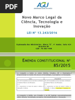 Marco Legal Da Ciencia, Tecnologia e Inovacao