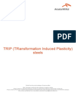 Trip (Transformation Induced Plasticity) Steels: Automotive Worldwide