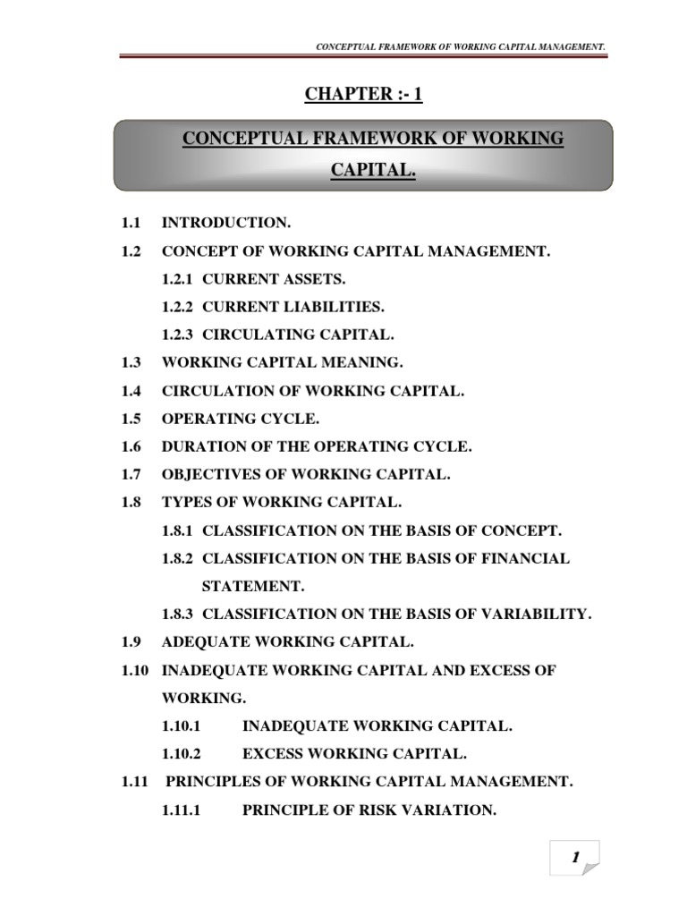 08 Chapter 1 | PDF | Working Capital | Financial Capital
