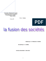 La Fusion Des Société