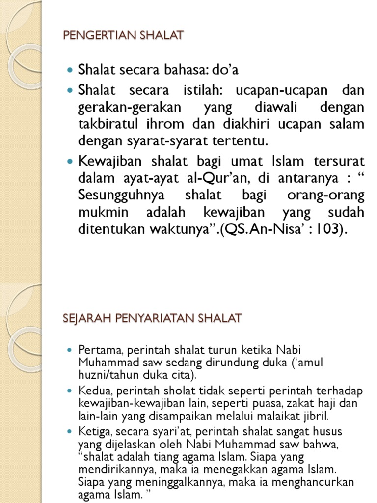 Materi Fiqih 4 Shalat