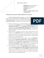 Escrito Solicitando Auto de Saneamiento