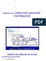 Clase 5 - Lineas de Conducion, Aduccion y Ditribucion