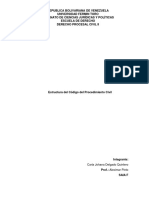 Estructura Del Código Del Procedimiento Civil