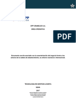 Caracterización Del Negocio Frente A Los Actores de La Cadena de Abastecimiento, Su Entorno Nacional e Internacional