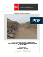Investigación Arqueológica (Pachacamaq)