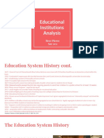 educational institutions analysis