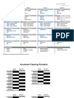 Apt Cleaning Schedule Format