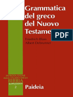 F. Blass, A. Debrunner-Grammatica Del Greco Del Nuovo Testamento-Paideia (1997) PDF