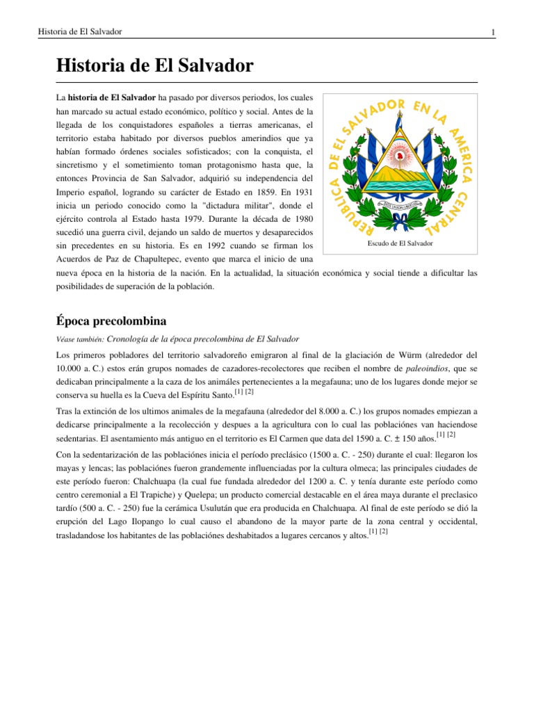 Historia de El Salvador
