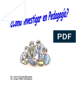 Como Investigar en Pedagogia