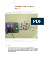 Teknik Audit Internal Dalam Akreditasi PUSKESMAS