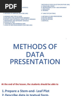 000 Methods of Presentation of Data - Textual and FDT