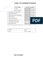 Jadwal Pelayanan