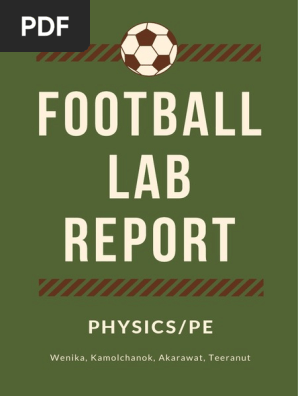 Football Lab Report Pdf Games Of Physical Skill Force