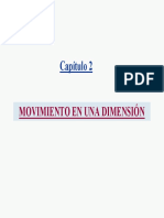 Capítulo 2 - Movimiento en Una Dimensión