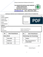 Formulir Permintaan DAN HASIL Pemeriksaan Laboratorium Puskesmas