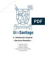 Distribución conjunta e independencia de variables aleatorias - Ejercicios resueltos