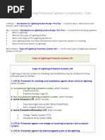 Conventional Lightning Protection System Components - Part Three