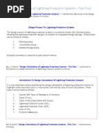 Design Calculations of Lightning Protection Systems - Part Four