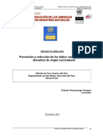 Prevención y Reducción de Los Daños Causados Por Desastres de Origen Socionatural