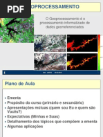 Geoprocessamento - AULA I - Sensoriamento Remoto