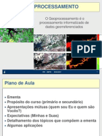 Geoprocessamento - AULA I - Sensoriamento Remoto