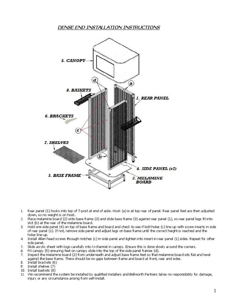 Dense End Installation Guide | PDF