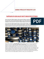 Supplier of A234 Alloy Butt Weld Pipe Fittings