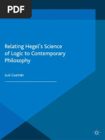 V Luis Guzmán (Auth.)-Relating Hegel’s Science of Logic to Contemporary Philosophy-Palgrave Macmillan UK (2015)
