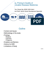 Health Sector Group Intern Presentation On Access and Pricing of Medicines For Noncommunicable Disease