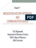 Medication History Interview