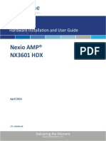 Nexio Amp 3601 HDX Hardware Guide 20140409