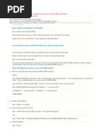 Steps To Be Followed To Rename or Move Control Files Location